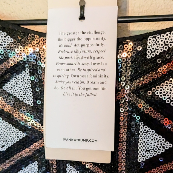 Ivanka Trump, NWT, Geometric, Sequin, Sheath Dress, Size 8 - Picture 13 of 14